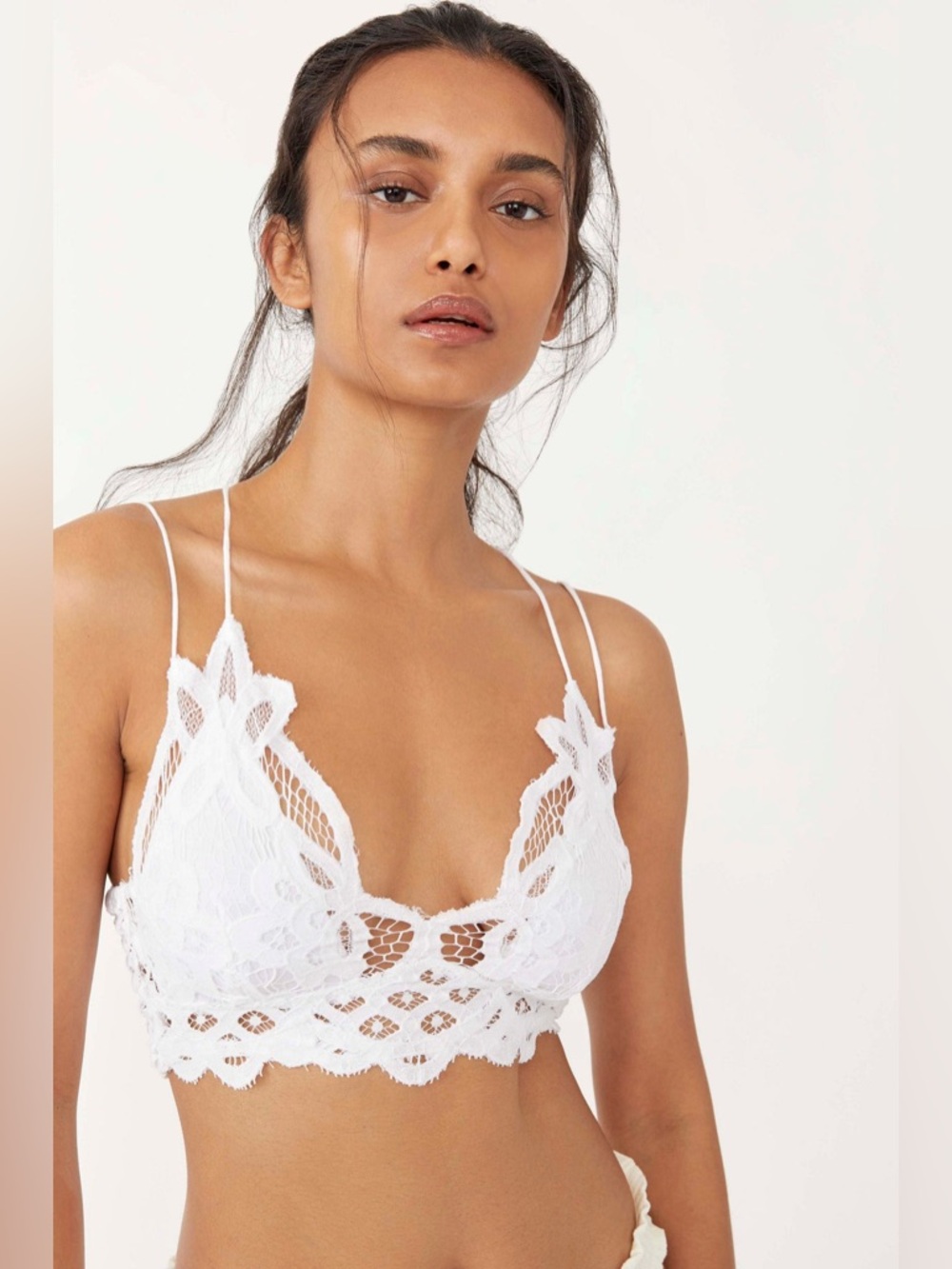 Free People Adella Bralette – White | Size Medium